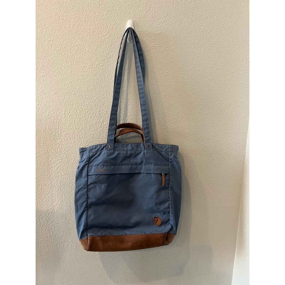 Fjallraven G-1000 Totepack No.1 Blue Leather Tote Backpack Shoulder Bag